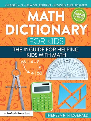 cover image of Math Dictionary for Kids